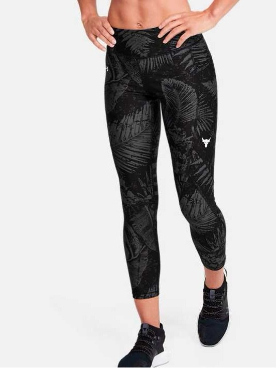 Under Armour Pants - Under Armour Women’s Black Palm-Print Crop Leggings